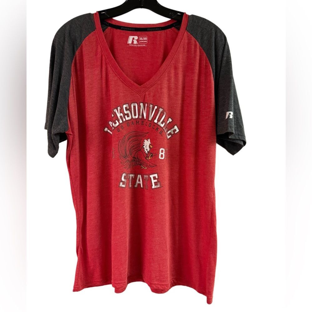 Russell Jacksonville State University Gamecocks Top Plus Size 3XL (22W-24W)